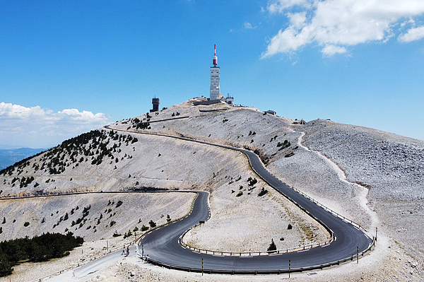 Straße zum Gipfel des Mont Ventoux