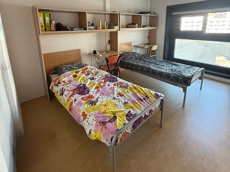 Unterkunft in der Residenz Paul Augier bei den Französisch Sprachferien Nizza - Beispielzimmer