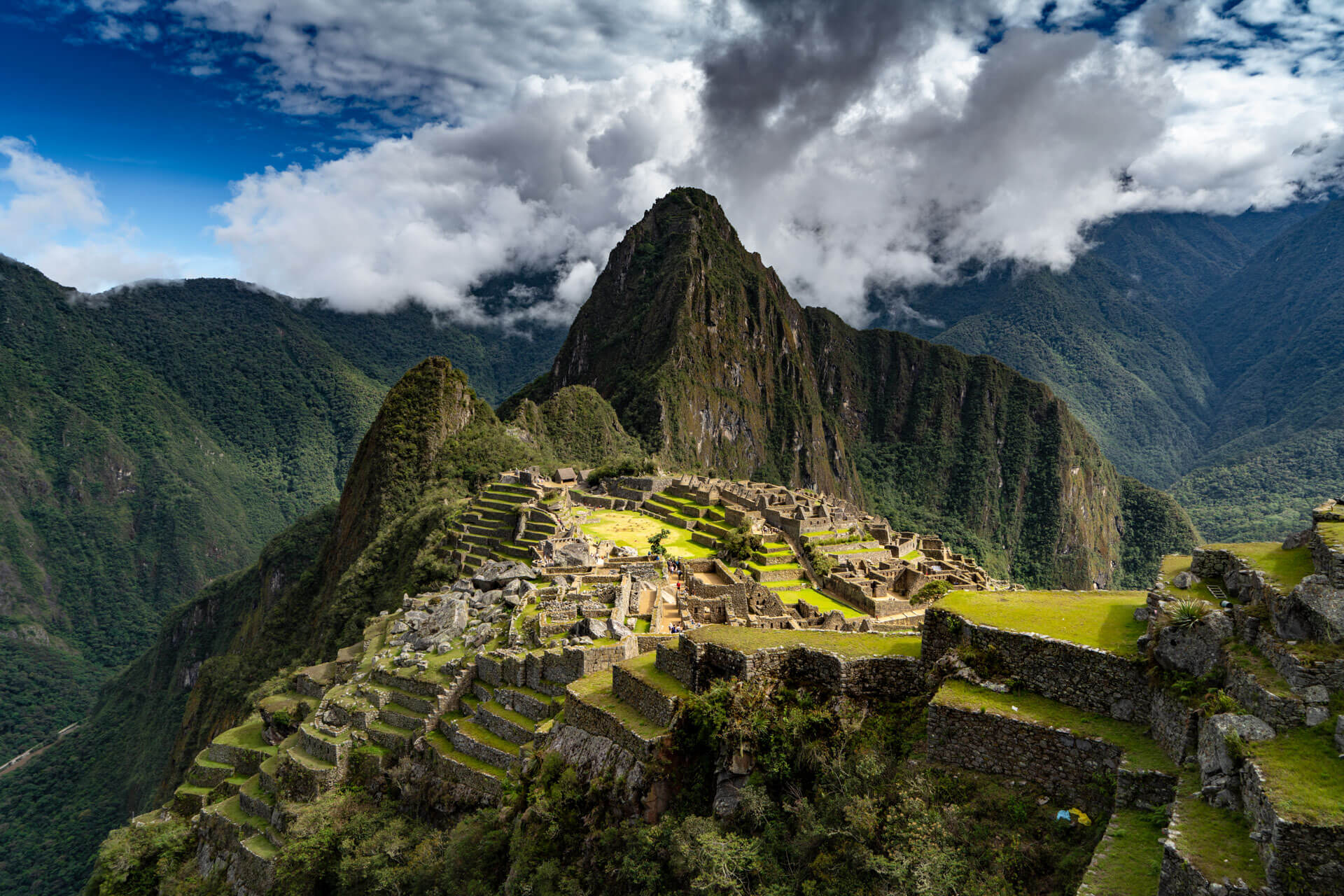 Machu Picchu Panorama, Sprachreise Peru, Vokabeln üben nach dem Unterricht.