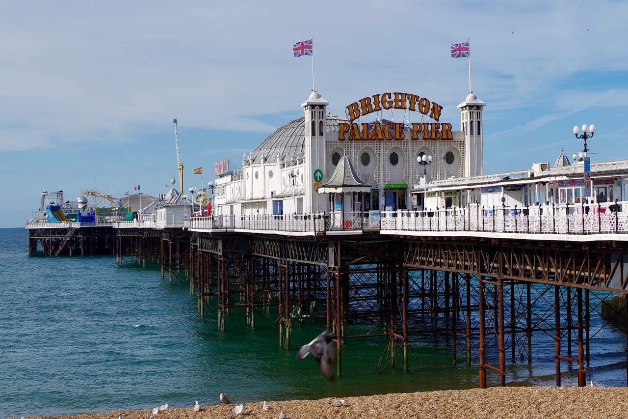 Brighton Pier und Strand - Familiensprachreise England mit gemeinsamer Freizeit