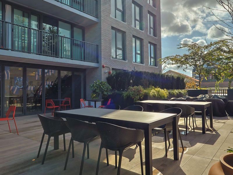 Garten Studentenwohnheim