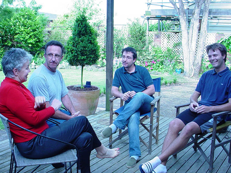 Beisammensein mit Gastfamilie, Auckland Sprachreisen