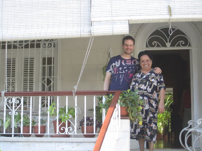 Eingang zur Privatunterkunft, Spanisch Sprachreisen